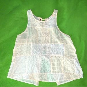 American Eagle Eyelet Tie-Back Tank